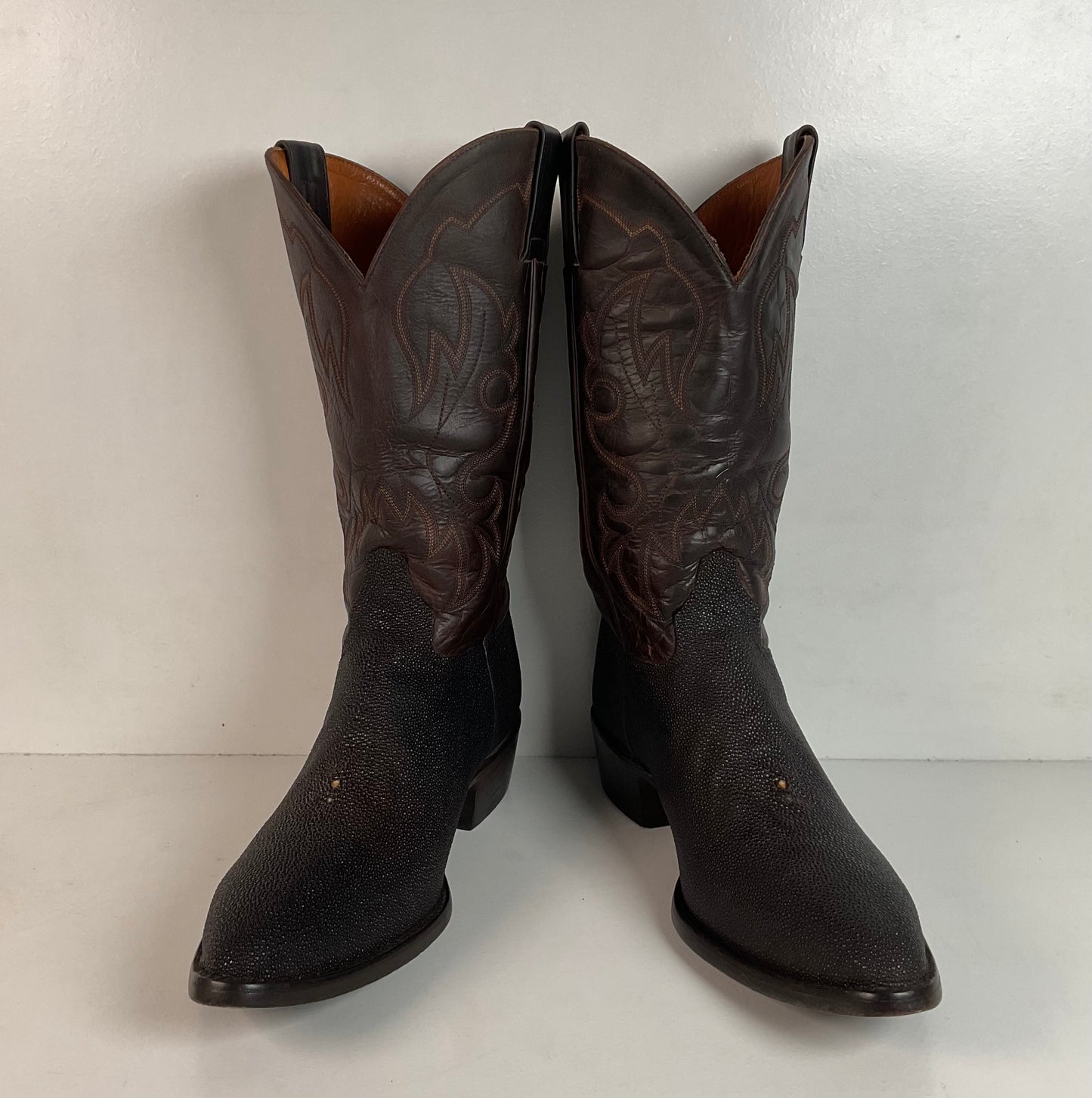 Alvies Rickshaw Stingray Cowboy Boots 10.5 E Exotic