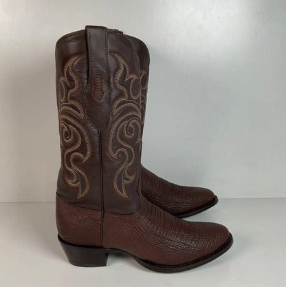 Los Altos Shark Skin Cowboy Boots | Exotic | Brown | Men’s 10 D