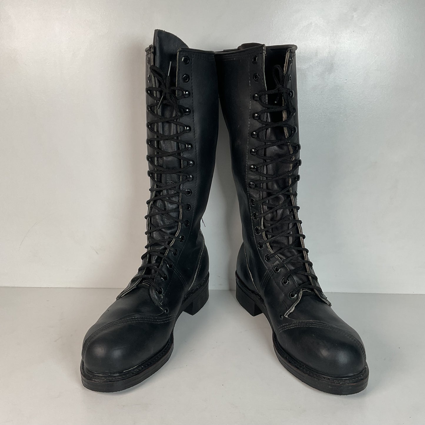 Vintage Carolina Linesman Lace Up Boots 9.5 E USA Made Pole Climber