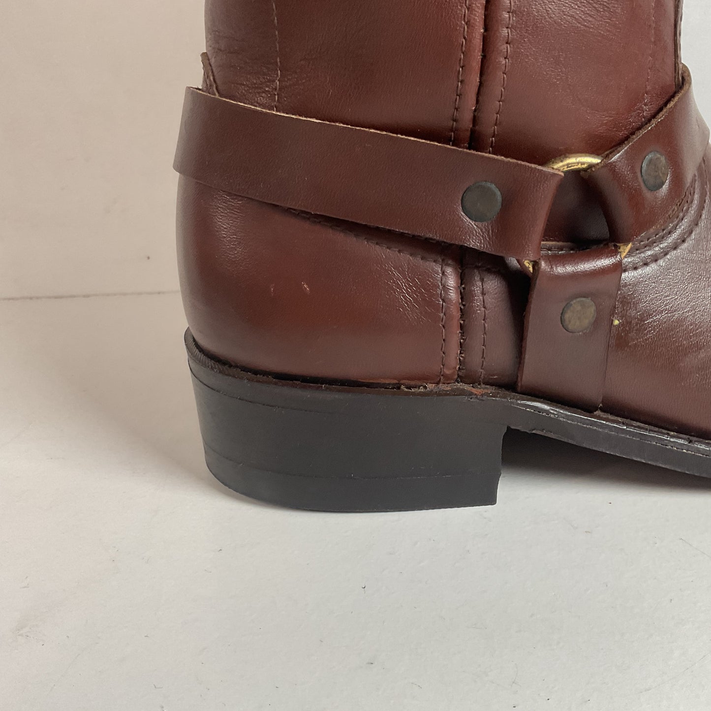 1970s Rodeo Harness Motorcycle Boots 9.5 D USA Made