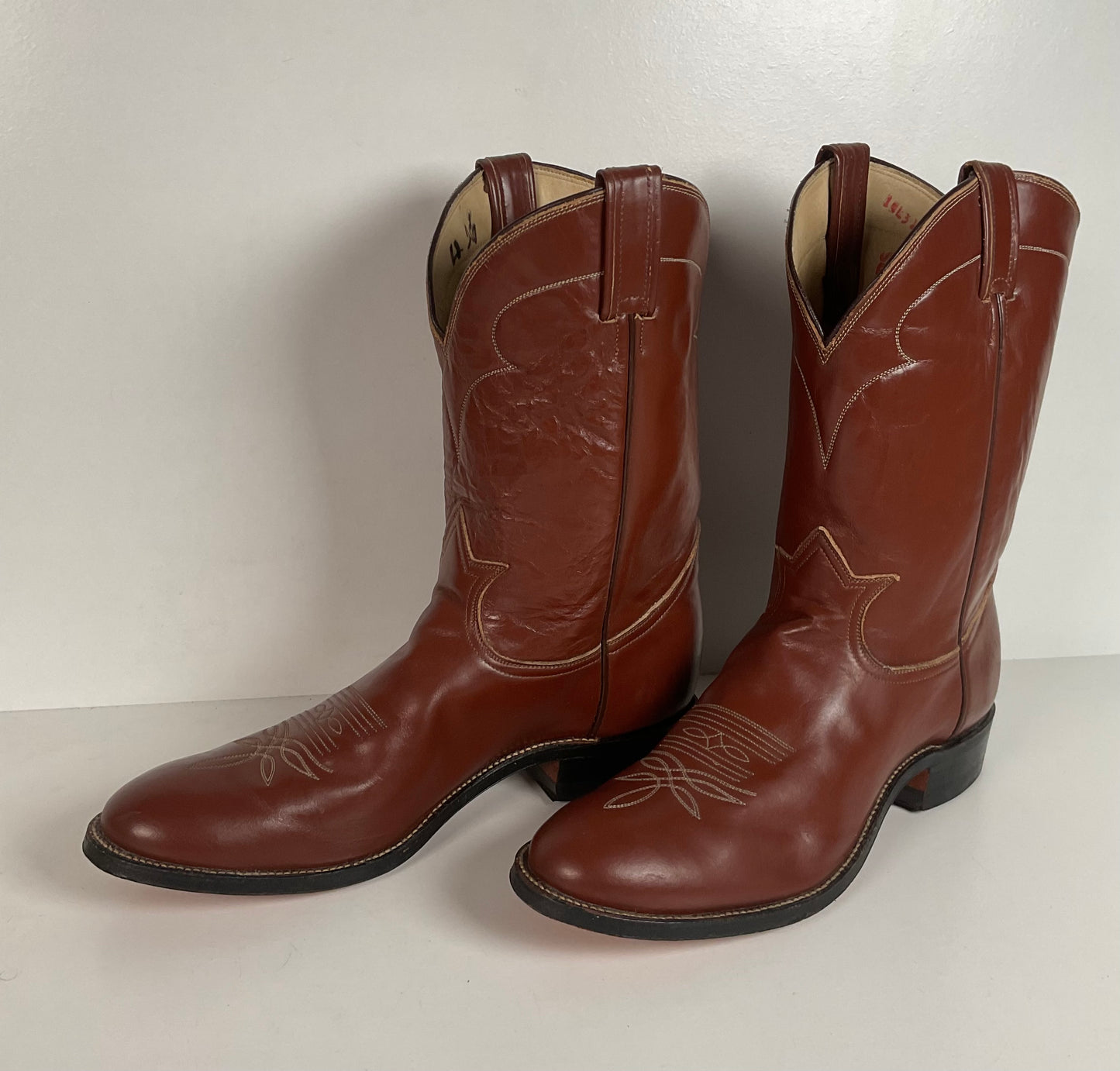 Vintage Tony Lama Calf Skin Roper Boots | Gold Label | Cowboy | Men’s 11.5 A
