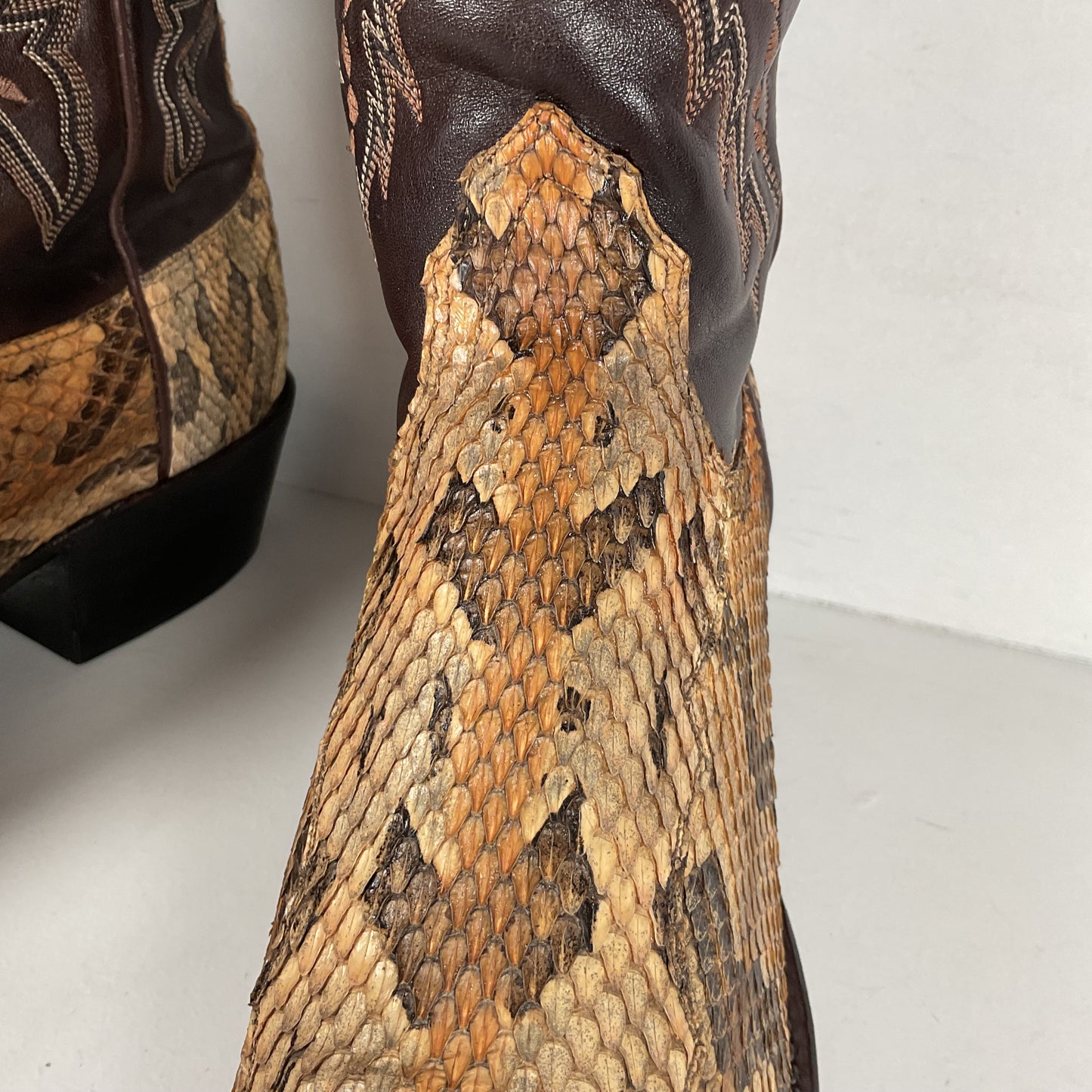 Lucchese 2000 Canebrake Rattlesnake | USA Made | Timber Snakeskin | Men’s 8 D