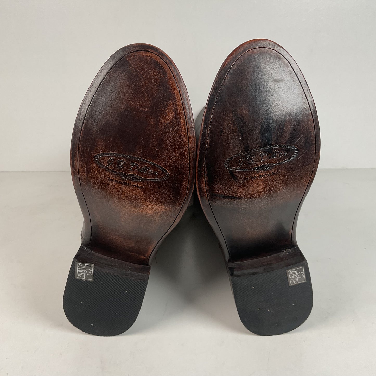 J.B. Dillon Western Riding Boots | Triple Buckle | Tooled | Women’s 8 B