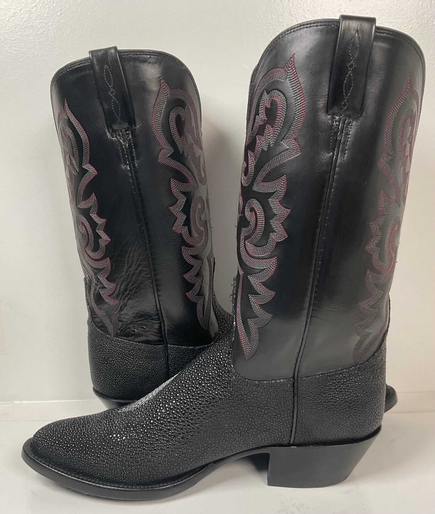 Lucchese Classics Handmade Exotic Stingray Cowboy Boots 10.5 D USA Made