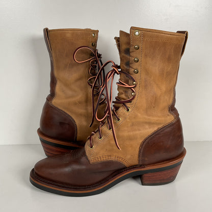 Vintage Chippewa Crazy Horse Packer Boots | USA Made | Men’s 9 D