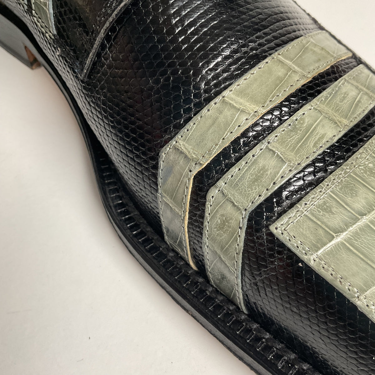 David Eden Caiman Derby Shoes | Teju Lizard Split | Exotic | Men’s 10.5