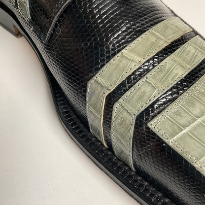 David Eden Caiman Derby Shoes | Teju Lizard Split | Exotic | Men’s 10.5