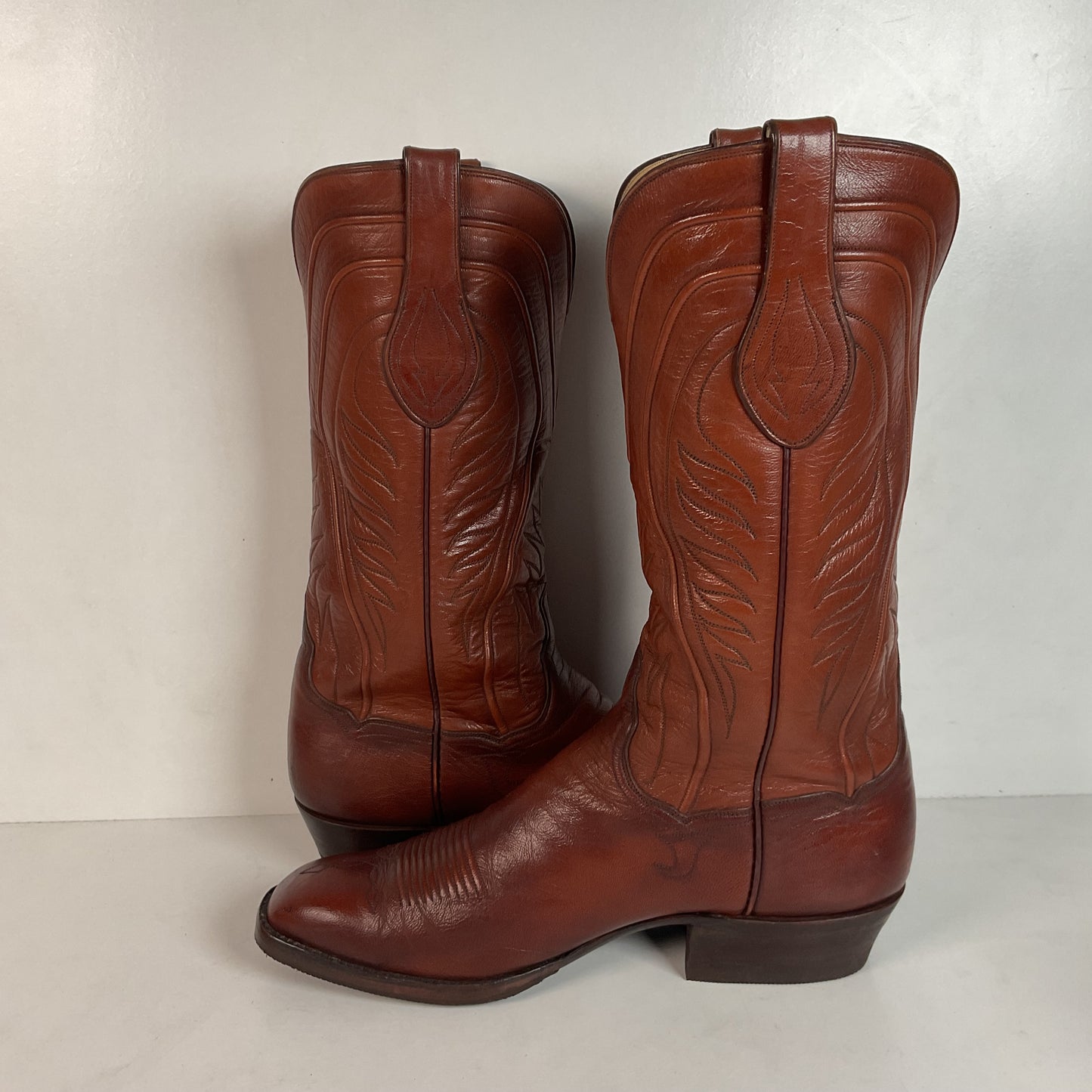 Vintage T.O. Stanley Goat Seville Cowboy Boots 10.5 D Recraft