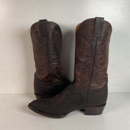 Alvies Rickshaw Stingray Cowboy Boots 10.5 E Exotic