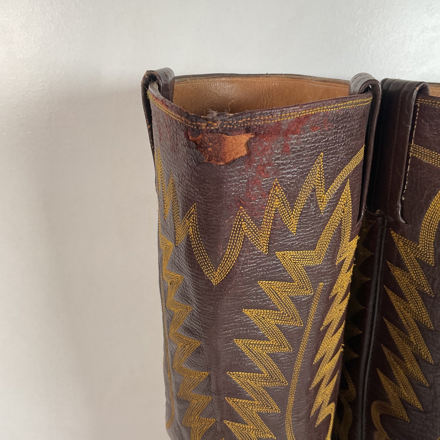Vintage 1960s Stove Pipe Cowboy Boots 9-9.5 Exotic Shark Skin Custom Made