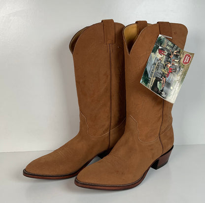 Vintage Nocona Suede Rough Out Cowboy Boots | Extra Narrow | Men’s 11.5 A