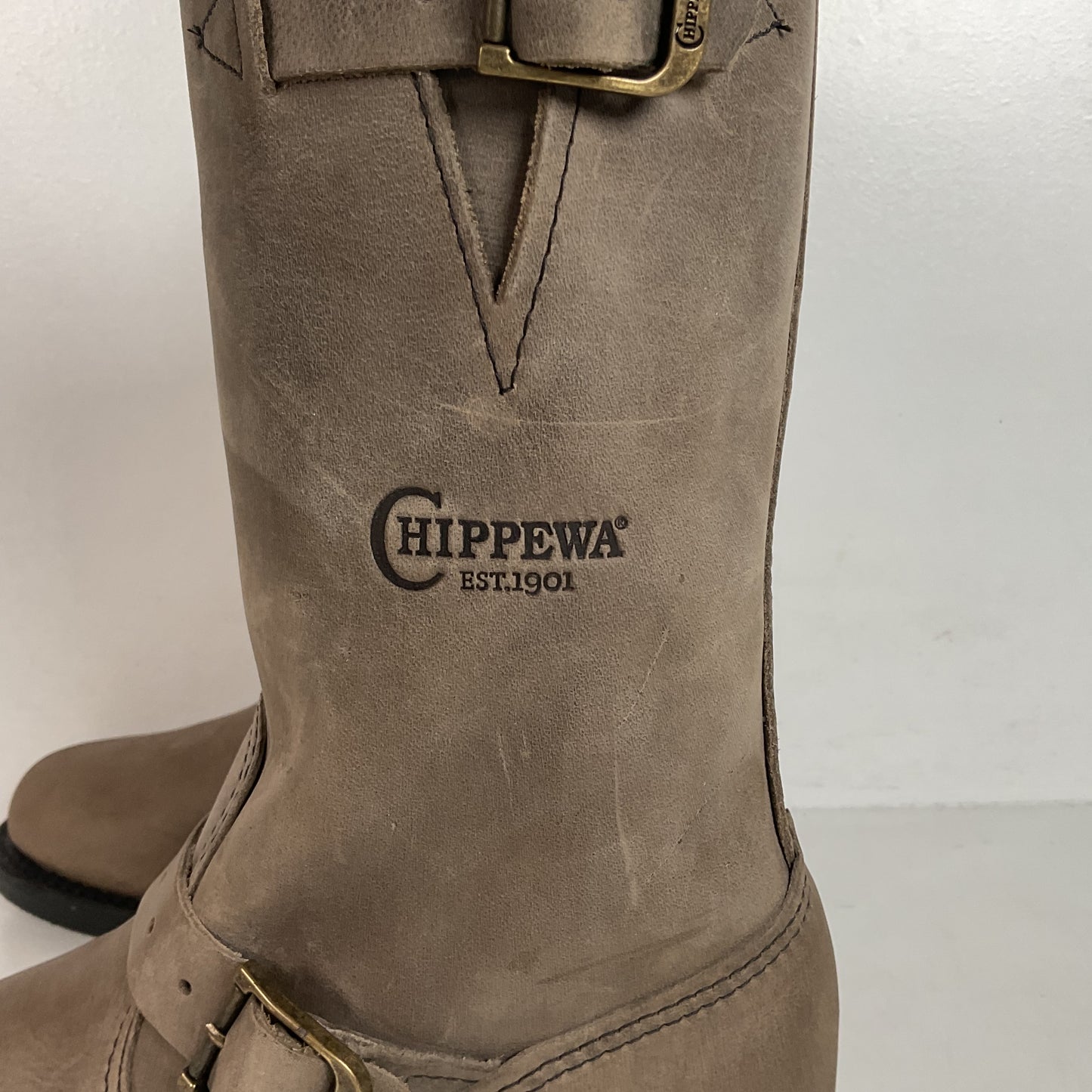 Chippewa Engineer Boots | Distressed Nubuck | USA Made | Women’s 8 M
