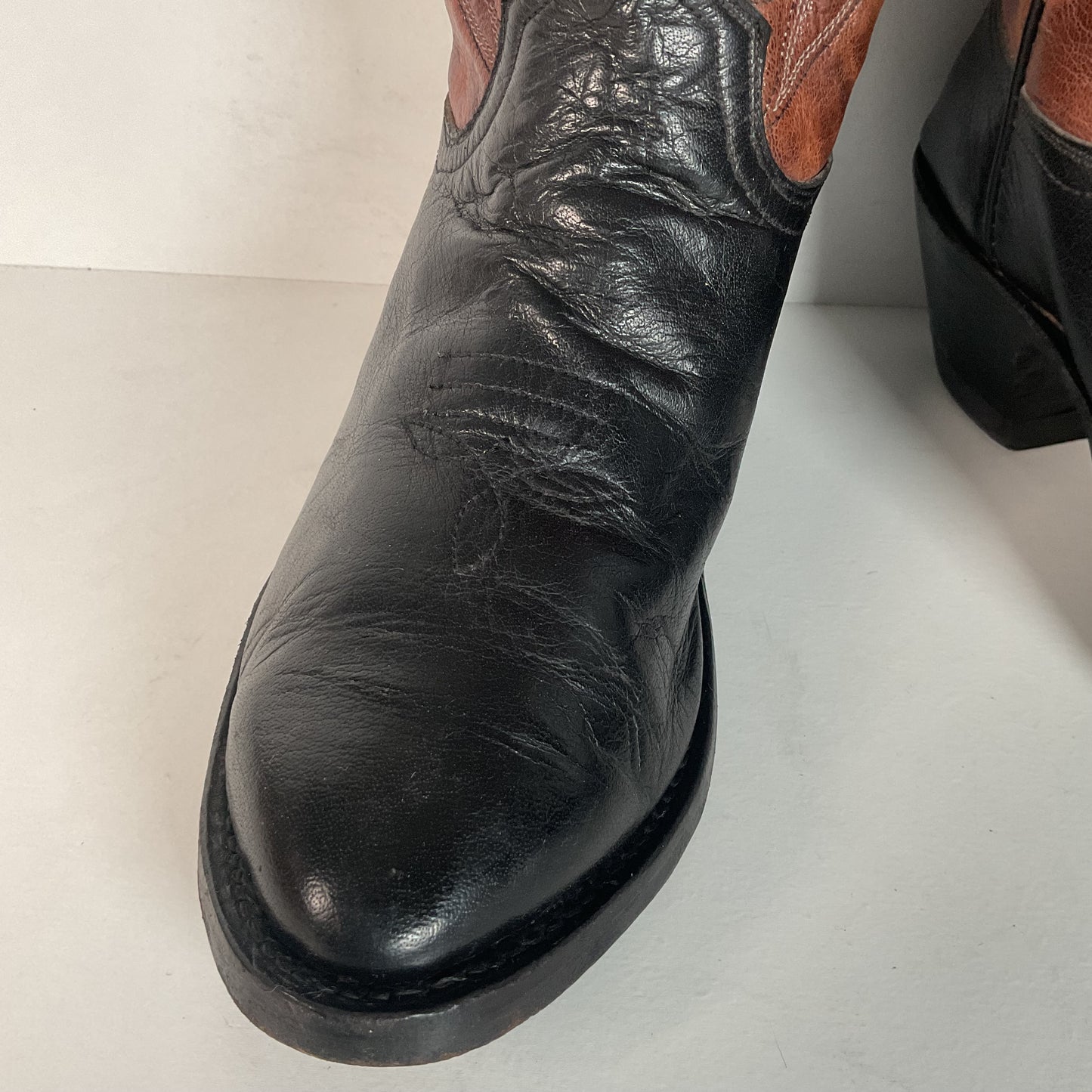 Pat Young Custom Bucket Cowboy Boots | Tooled Inlays | Women’s 7.5
