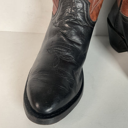 Pat Young Custom Bucket Cowboy Boots | Tooled Inlays | Women’s 7.5