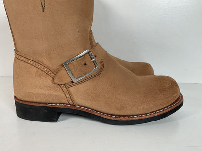Red Wing Suede Engineer Boots | Rough Out | Sand Mojave | Women’s 8 B