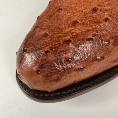 Lucchese 2000 Full Quill Ostrich Cowboy Boots | Barnwood | Exotic | Men’s 11 D
