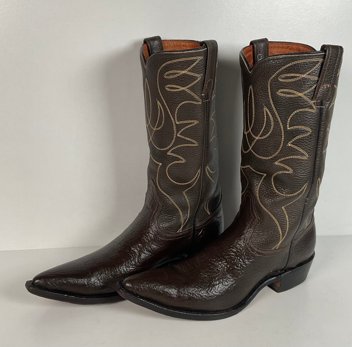 Vintage Acme Cowboy Boots | 1960s | Brown | Narrow | Men’s 8 | Women’s 9
