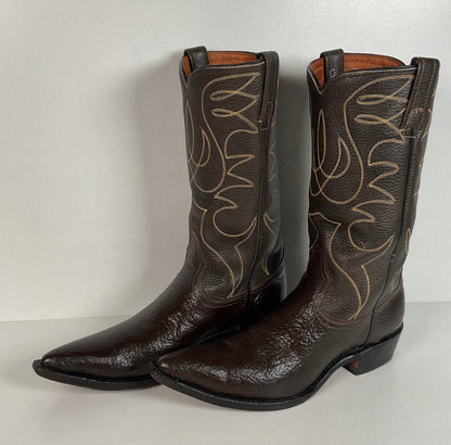 Vintage Acme Cowboy Boots | 1960s | Brown | Narrow | Men’s 8 | Women’s 9