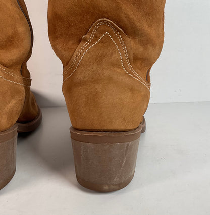 Vintage Wolverine Pig Skin Suede Cowgirl Boots | USA Made | Women’s 7.5 M
