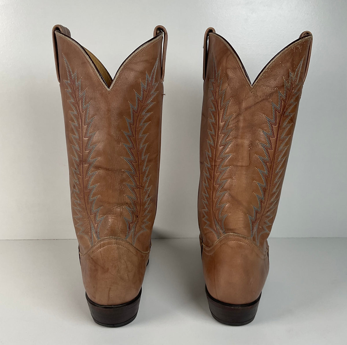 Vintage Tony Lama Gold Label Cowboy Boots | Marbled Leather | Men’s 8 D