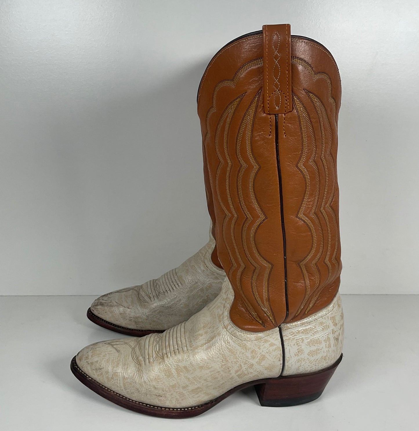Vintage J. Chisholm Antelope Cowboy Boots | Exotic | USA Made | Men’s 9.5 D