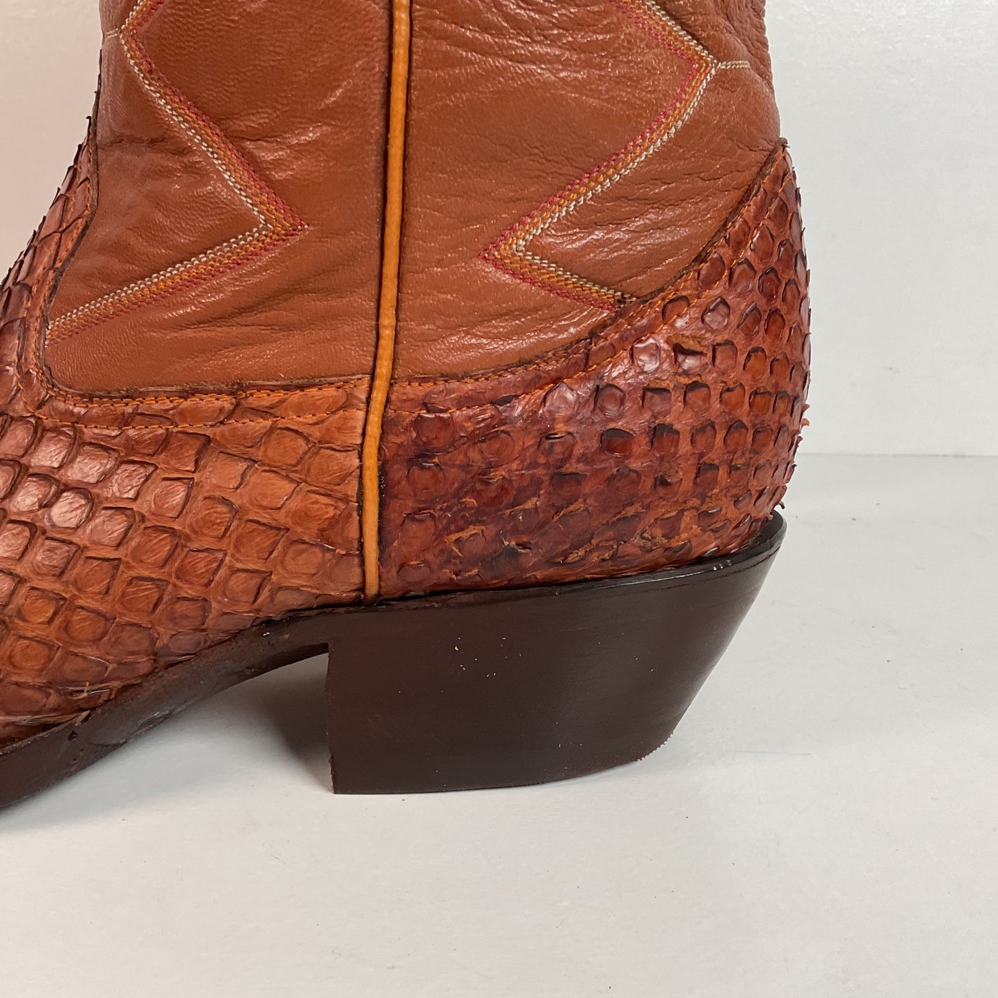 Vintage Anaconda Snakeskin Cowboy Boots | Exotic | Customized | Men’s 10.5