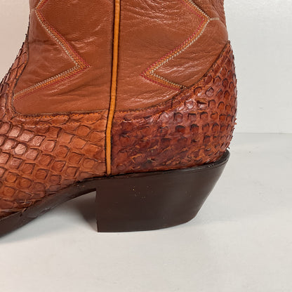 Vintage Anaconda Snakeskin Cowboy Boots | Exotic | Customized | Men’s 10.5