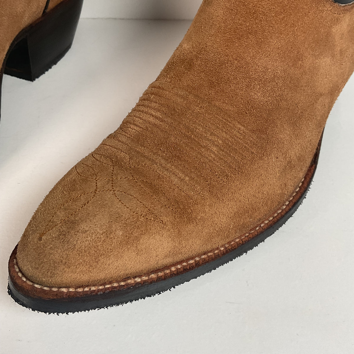 Little’s San Antonio Custom Cowboy Boots | Suede Rough Out | Men’s 11 D