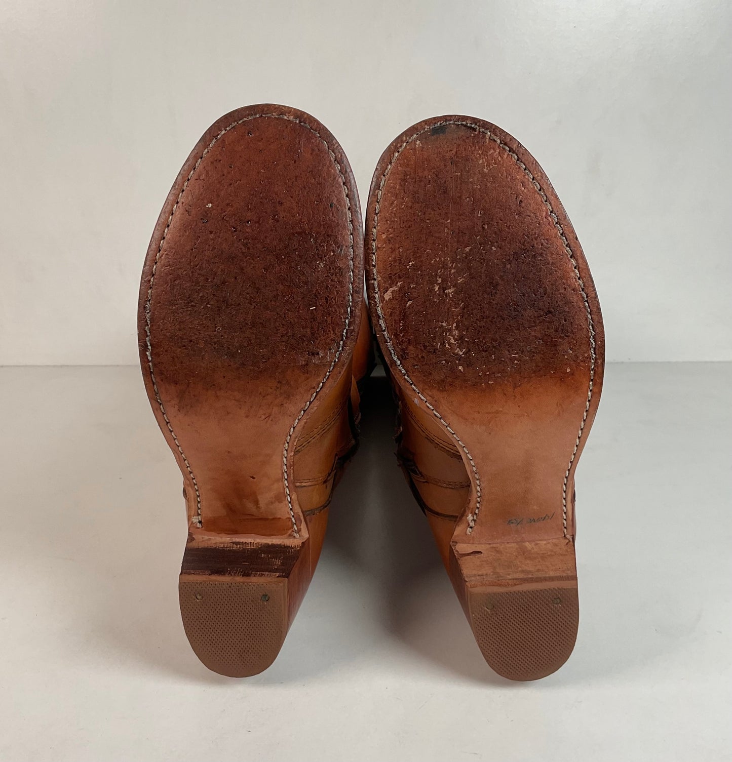 Vintage Women’s Dexter Chunky Harness Boots 11 M USA Made Campus