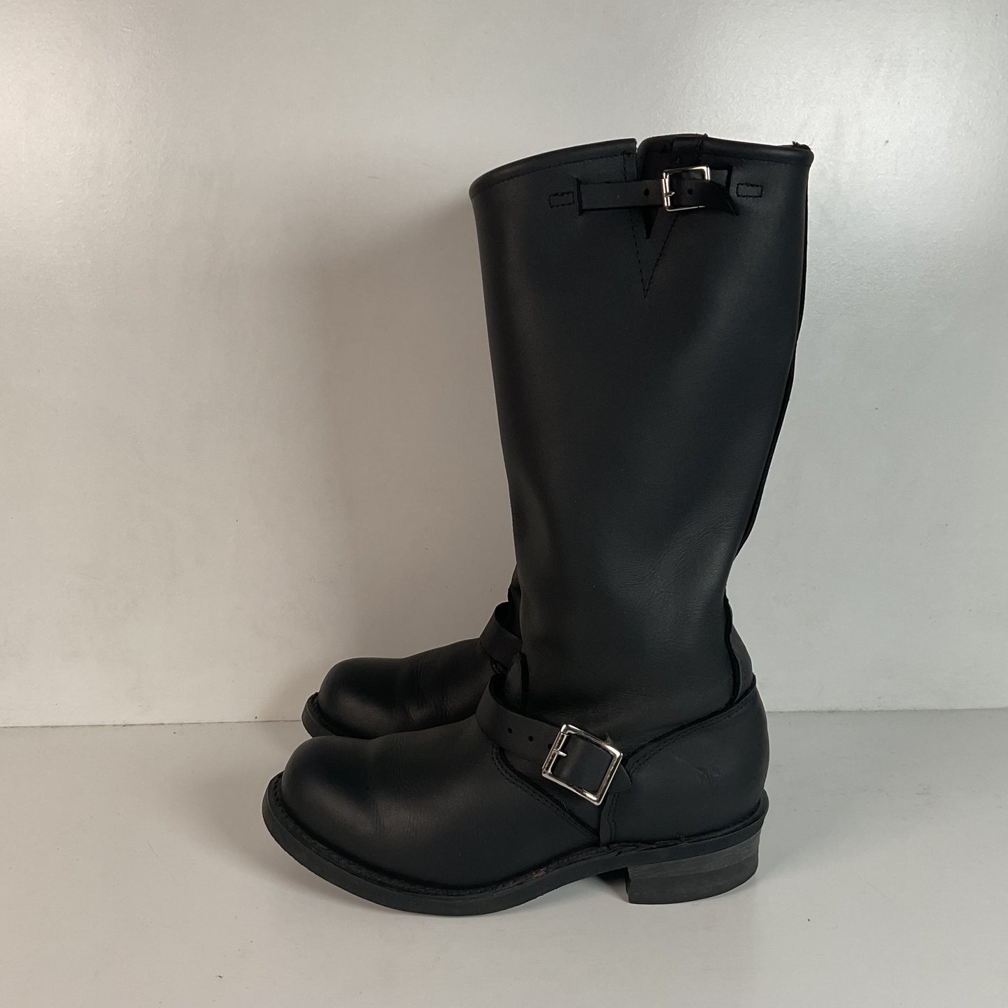 Frye Women’s 16R Tall Black Engineer Boots 7.5 M USA Made