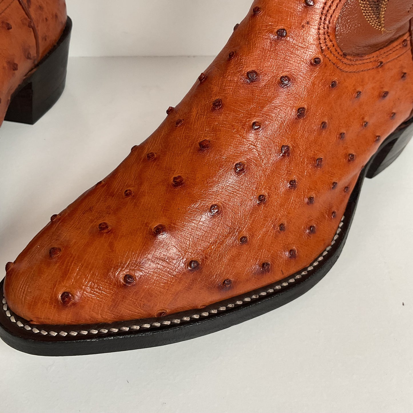 Vintage Nocona Full Quill Ostrich Cowboy Boots | USA Made | Men’s 9 E