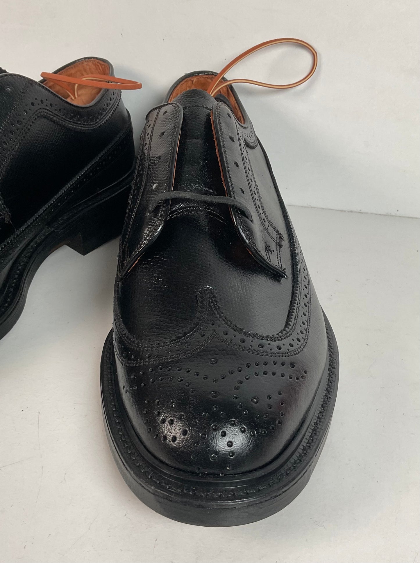 1970s Spiegel Longwing Derby Shoes 10 EEE Custom Grade Gunboat