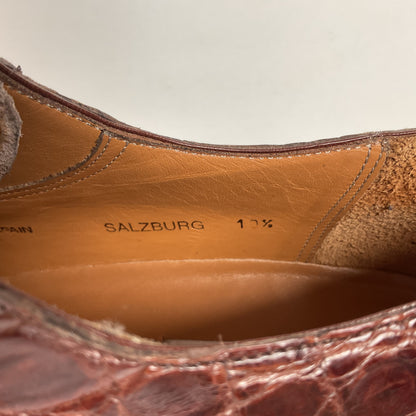 Mezlan Full Crocodile Derby Shoes | Salzburg | Exotic | Men’s 10.5