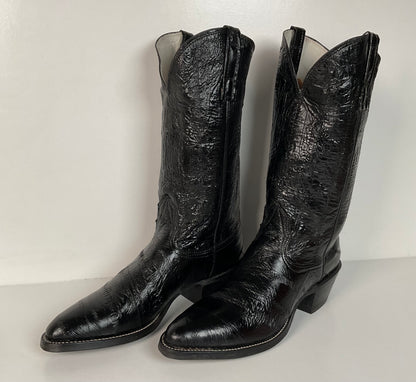Vintage Nocona Full Eel Skin Cowboy Boots | Exotic | Men’s 6.5 | Women’s 7.5