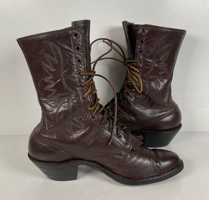 Custom Kiltie Packer Boots | Dark Brown | Men’s 9 D