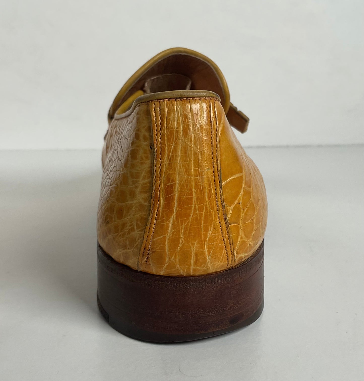 Vintage Sea Turtle Loafers | Monk Strap | Yellow | Men’s 7 D