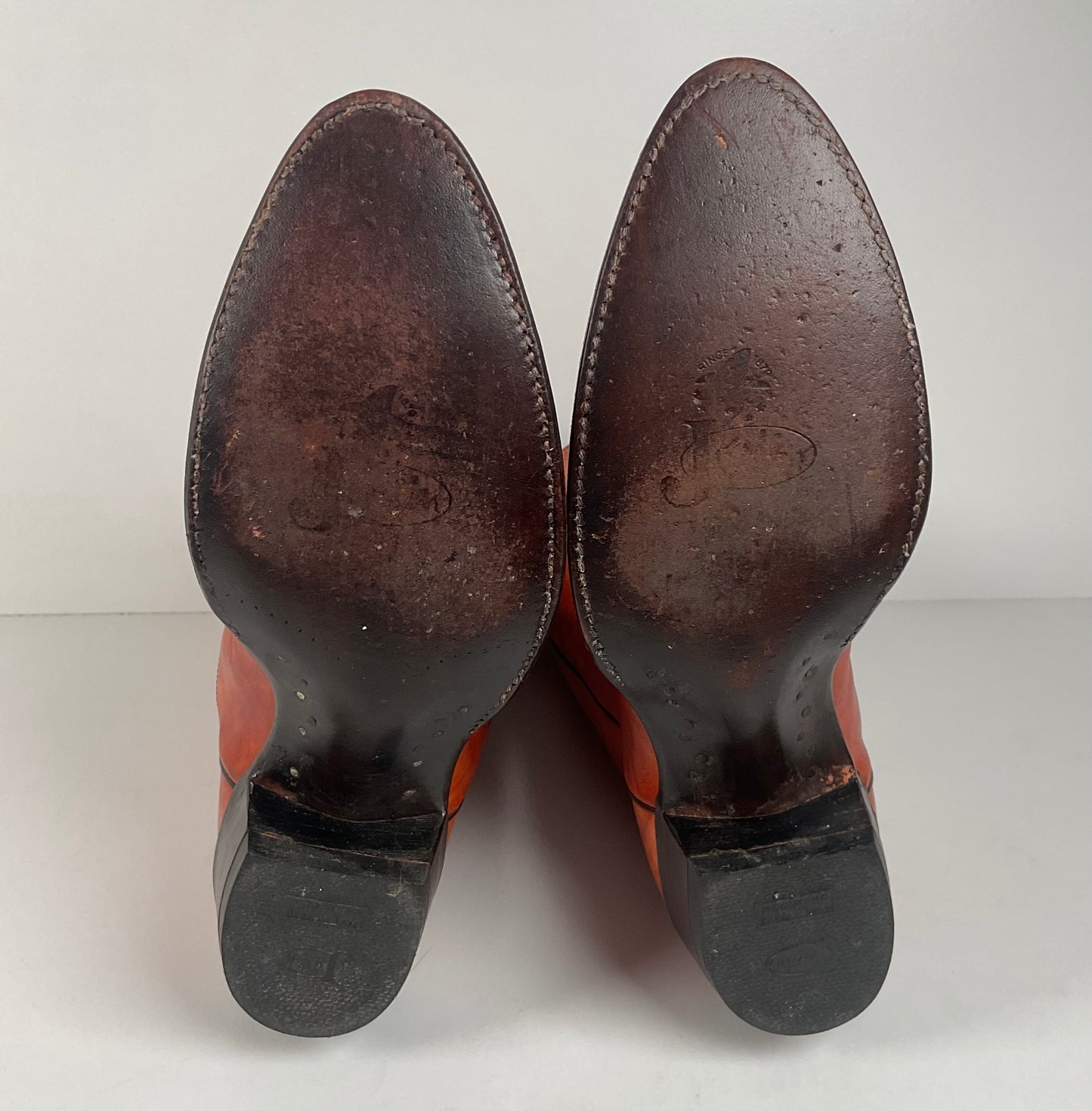 Vintage Justin Cowboy Boots | Chocolate Cow | USA Made | Men’s 10.5 D