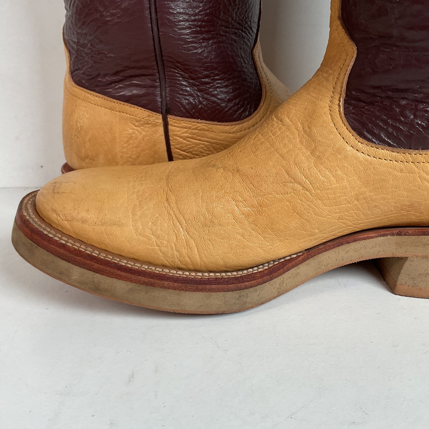 Anderson Bean Crepe Roper Boots 9.5 D USA Made