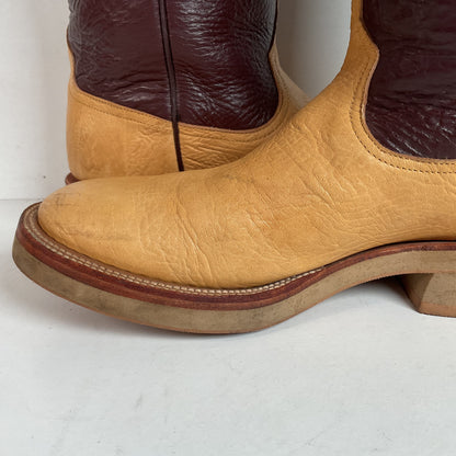 Anderson Bean Crepe Roper Boots 9.5 D USA Made