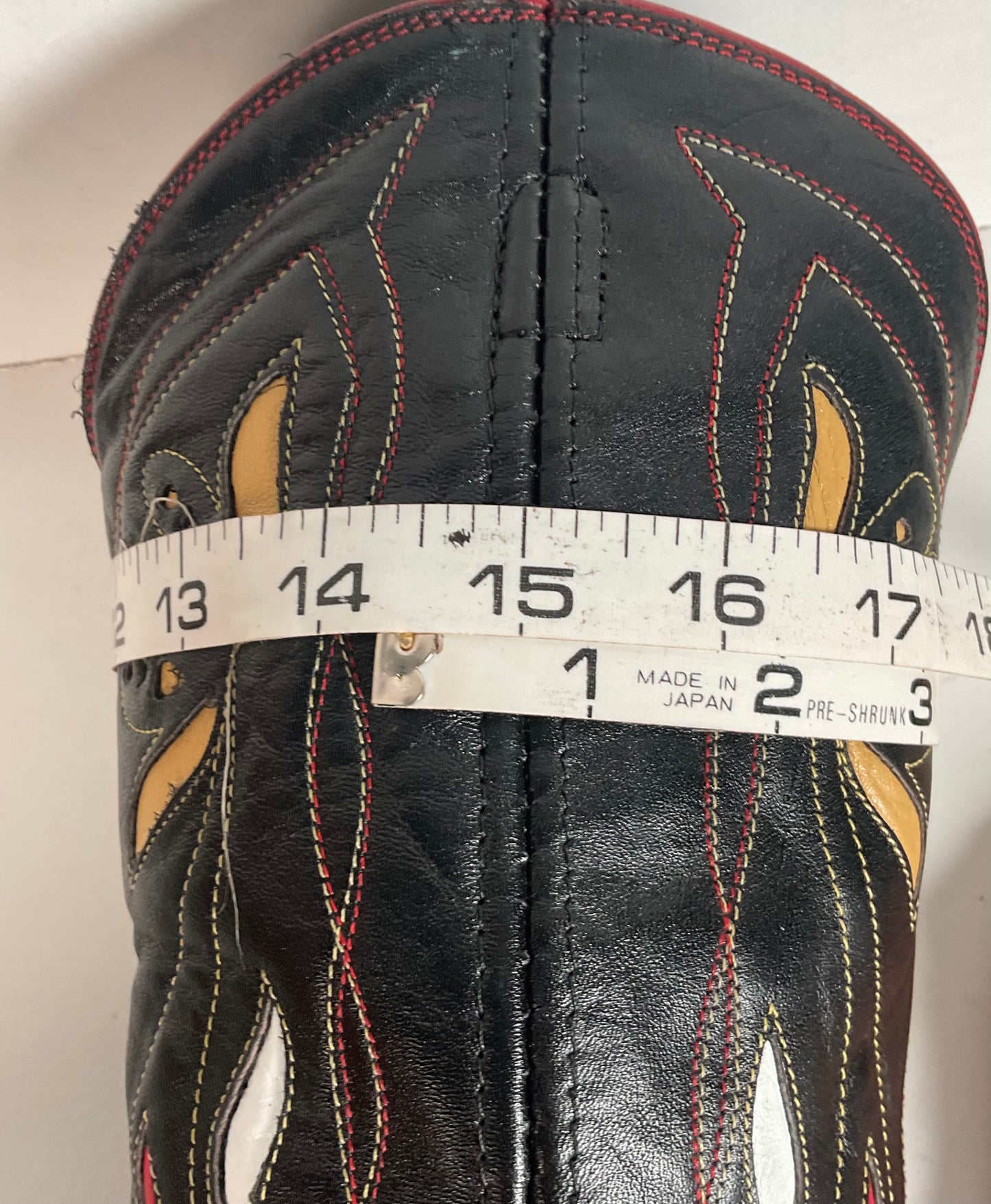 Acme Pee Wee Cowgirl Boots 10 M Tooled Tulip Inlay