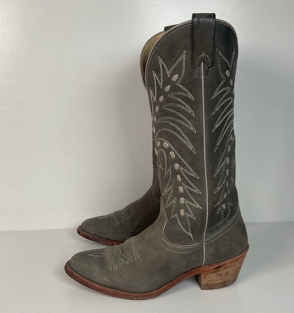 Vintage Texas Suede Cowgirl Boots | Buck Lace | USA Made | Women’s 7.5 M