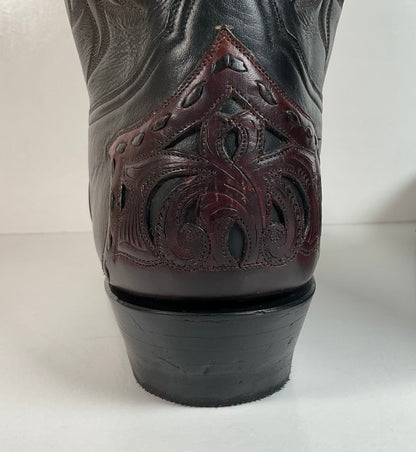 Tres Outlaws Custom Cowboy Boots | Tooled Wingtip Triad | Men’s 16 E
