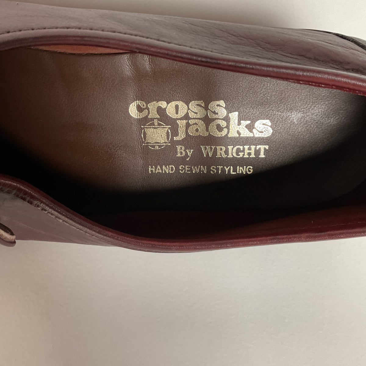 Vintage Wright Loafers | Hand Sewn Moccasins | Burgundy | Men’s 12 C