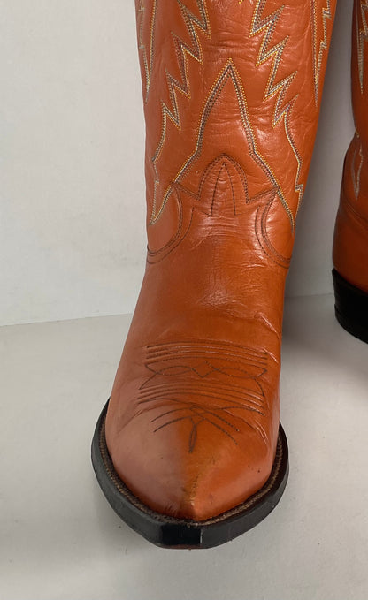 Vintage Tony Lama Cowboy Boots | X Toe | 1950s | Men’s 7.5 D