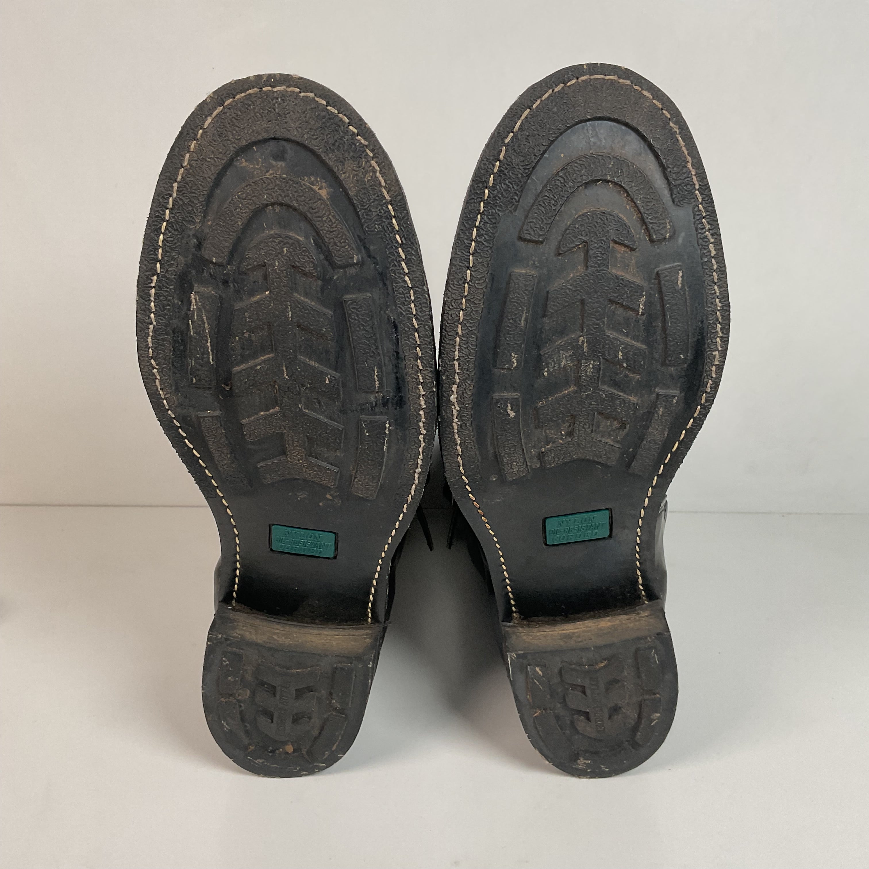 Vintage Brahma Steel Toe Engineer Boots Men's 13 USA Made Corded