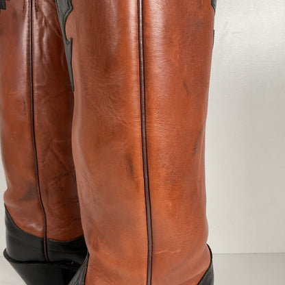 Olathe Tall Top Buckaroo Boots | USA Made | Overlay | Men’s 6 C | Women’s 7