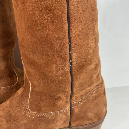 Wolverine Pigskin Suede Cowboy Boots 8.5 EE USA Made Rough Out