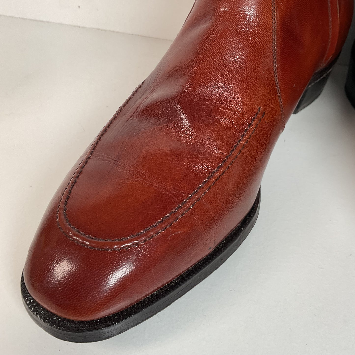 Vintage Florsheim Beetle Boots | Chelsea Style | Burnished Brown | Men’s 11 D