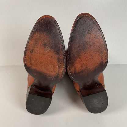 Vintage Tony Lama Cowboy Boots | Gold Label | Bull Shoulder | Men’s 9.5 E