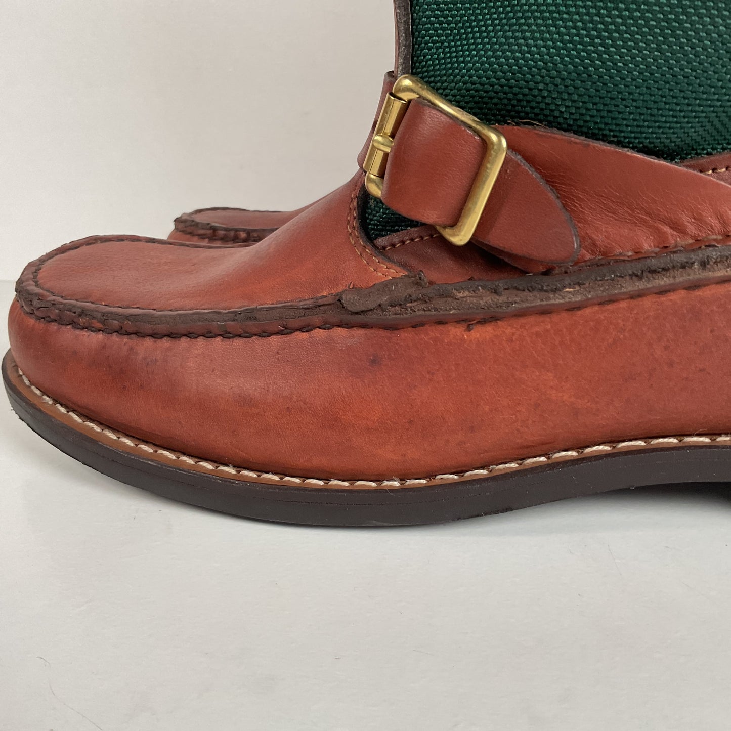Vintage Gokey Botte Sauvage Snake Boots | Green Canvas | Men’s 13.5 D